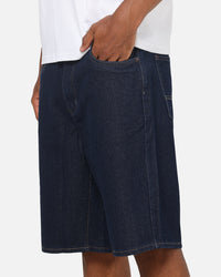 S Double EMB 5 Pocket Shorts One Rinse