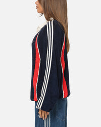 Adidas Retro Remix Teamgeist Long Sleeve Polo Night Indigo