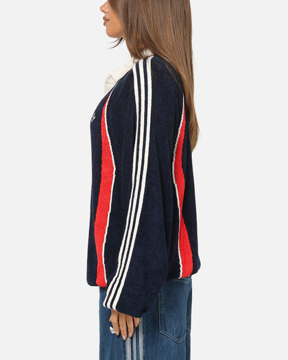 Adidas Retro Remix Teamgeist Long Sleeve Polo Night Indigo