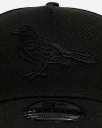 New Era Baltimore Orioles 'Easy Black' 9FORTY A-Frame Snapback Black/Black