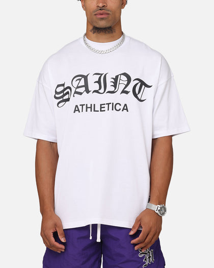 Saint Morta Saint Athletica Boxy T-Shirt White/Black