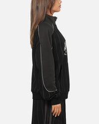 Carre Las Vegas City Series Quarter Zip Crewneck Black Pinstripe