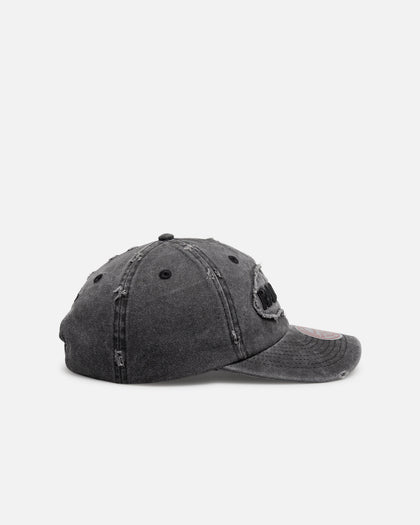Mitchell & Ness Las Vegas Raiders 'Destroyed' Dad Fit Strapback Washed Black