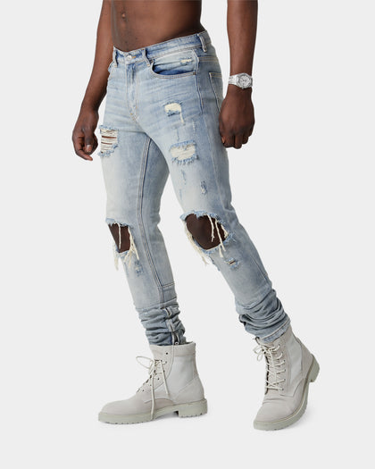 Saint Morta Destroyer Distressed Jeans Vintage Blue