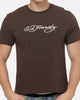Ed Hardy Wake Up T-Shirt Chocolate