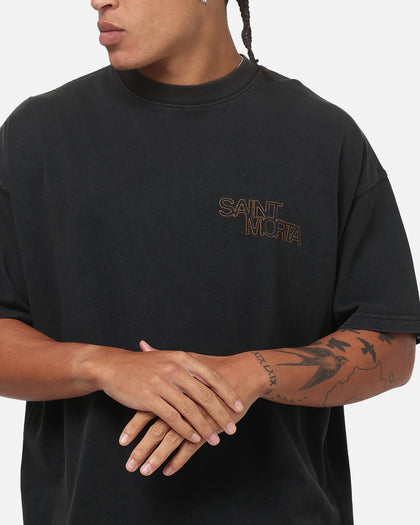 Saint Morta Heritage V2 Boxy T-Shirt Washed Black