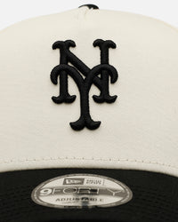 New Era New York Mets 'Easy Chrome Black' 9FORTY A-Frame Snapback Chrome/Black
