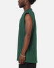 Carre Panelled Muscle T-Shirt Green