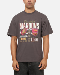 Mitchell & Ness Queensland Maroons 8 Straight Vintage T-Shirt Slate