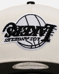 New Era Los Angeles Lakers 'Chrome Black Upside Down Logo' 9FORTY A-Frame Snapback Chrome/Black