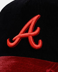 New Era Atlanta Braves 'Velvet Cord Certified Lover' 9FORTY A-Frame Premium Corduroy Snapback Black