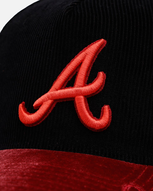 New Era Atlanta Braves 'Velvet Cord Certified Lover' 9FORTY A-Frame Premium Corduroy Snapback Black