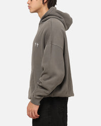 Saint Morta La Muerte Boxy Hoodie Washed Charcoal