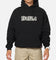 S Double Mid Block Fleece Hoodie Black
