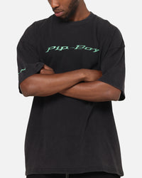 73Studio X Fallout Pipboy T-Shirt Black Acidwash