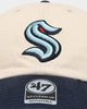 47 Brand Seattle Kraken Two Tone 47 Clean Up Strapback Natural