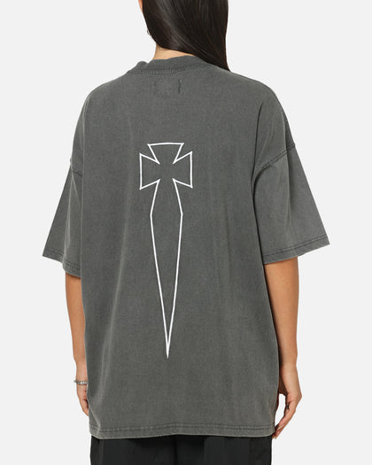 Saint Morta Athltc T-Shirt Washed Charcoal