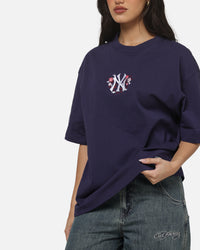 Mitchell & Ness New York Yankees Floral Box T-Shirt Navy