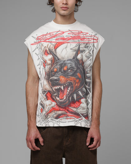 Loiter Dogpound Muscle T-Shirt Off White