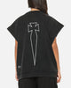 Saint Morta Athletc Cut Off Sweat T-Shirt Washed Black