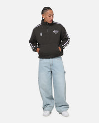 Carre Footie 1/4 Zip Crewneck Vintage Black