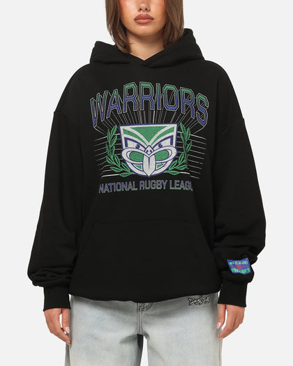 Bleacher Athletic New Zealand Warriors NRL Adult Club Wreath Hoodie Black