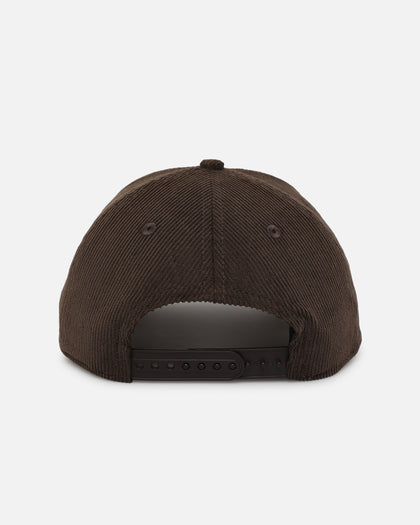New Era Los Angeles Dodgers 'Upside Down LA Cord' 9FORTY A-Frame Corduroy Snapback Walnut