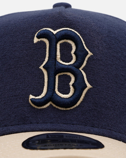 New Era Boston Red Sox 'Moleskin' 9FORTY A-Frame Snapback Navy