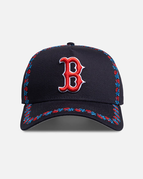 New Era Boston Red Sox 'Floral Rose Chain' 9FORTY A-Frame Snapback Official Team Colour