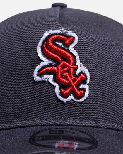 New Era Chicago White Sox 'Spider Web' 9FORTY A-Frame Snapback Acid Wash Grey