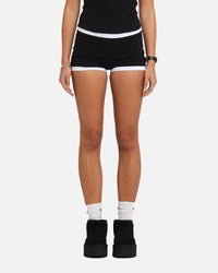 Ed Hardy Women's Logo Mini Shorts Black/White