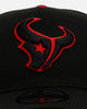 New Era Houston Texans 'Outline' 9FORTY A-Frame Snapback Black