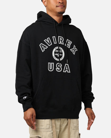 Avirex Stadium Hoodie Black