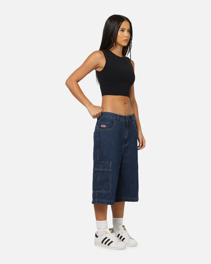 X-Large Baggy Cargo Denim 91 Shorts Dark Indigo