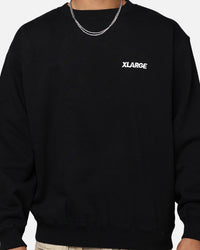 X-Large Chenille Slanted OG Crewneck Black