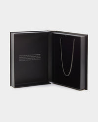 NXS 2.7MM Diamond Cut Curb Chain White Gold
