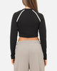 Nike Women's Sportswear Tight Long-Sleeve Cropped Top Black/Black