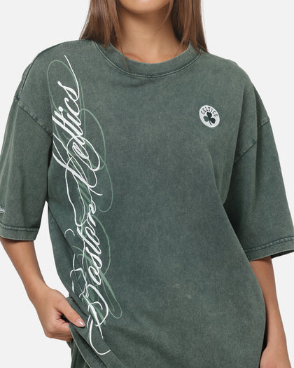 Mitchell & Ness Boston Celtics Star Script Boxy T-Shirt Pine Green