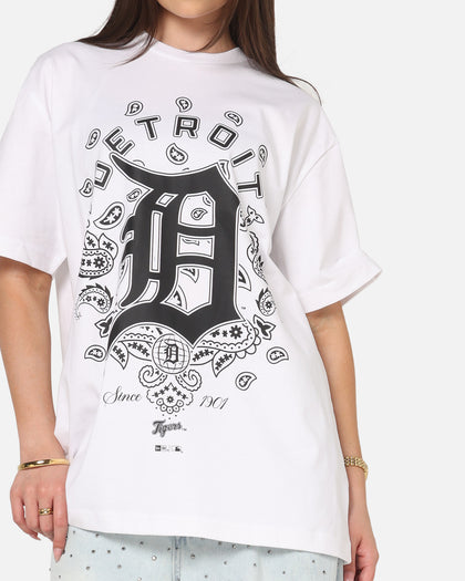 New Era Detroit Tigers Paisley Oversized T-Shirt White