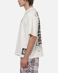 Worship Restraint Box Crop Reverse T-Shirt Coconut Milk