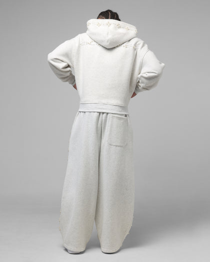 Loiter Pearl Zip Hoodie Off White