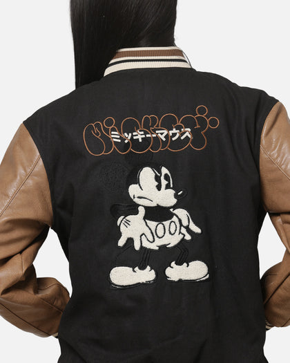 Carre x Disney M&F Varsity Jacket Washed Black