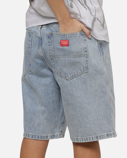 Worship Scripted Big Dawg Jean Shorts Worn Blue