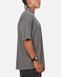 Saint Morta La Muerte Script T-Shirt Washed Charcoal
