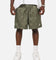 Nike Sportswear Club Woven Flow Shorts Medium Olive/White