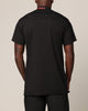 Saint Morta Old English Mock Neck T-Shirt Black/Red