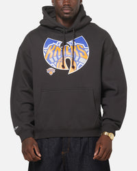 Mitchell & Ness New York Knicks X Wu Tang Logo Hoodie Faded Black