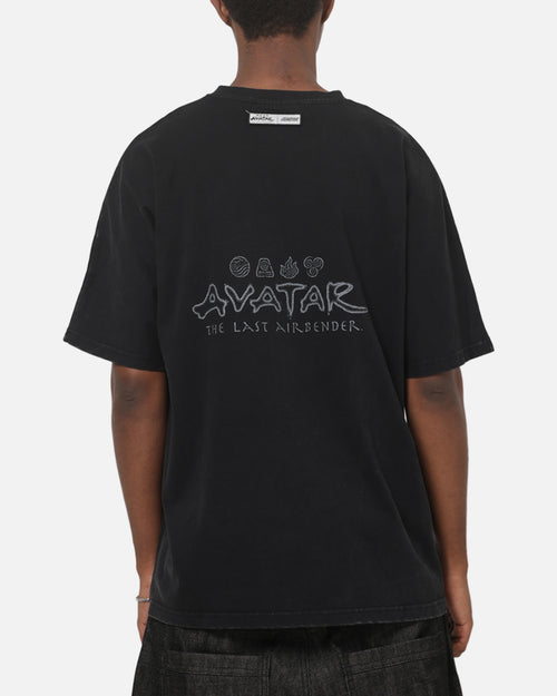 73Studio x Avatar: The Last Airbender Azula All Over Print T-Shirt Black Acidwash