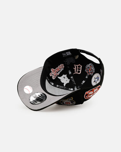 New Era Detroit Tigers 'All Over Embroidery' 9FORTY A-Frame Snapback Black