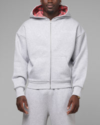 Loiter Body Shop Hoodie Grey Marle